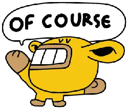 Yellow Piglet - humorous - Transparent Layer PNG