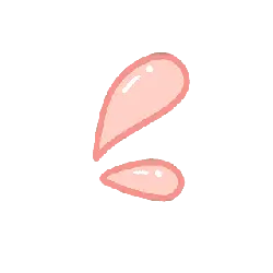 Pink Water Drops - simple - Free Download PNG