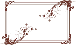 Vintage Floral Border - frame - Lossless PNG