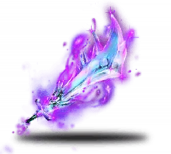 Mystic Blade - glowing - Transparent Background PNG