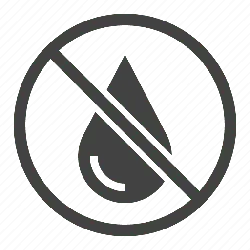 No Water Drop - sign - PNG