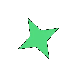 Green Pentagon Star - star - Lossless PNG