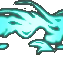 Ice Dragon - mystical - Transparent Background PNG