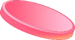 Pink Disc - plastic - Transparent Background PNG