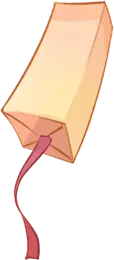 Bag of Pink Liquid - pink - No Background PNG