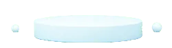 White Cylinder and Two Balls - object - Transparent Background PNG