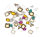 Colorful Glitter Pieces - holiday - PNG Images