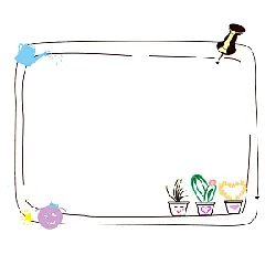 Decorative Picture Frame - plants - No Watermark PNG