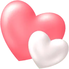 Heart Pattern - two hearts - Lossless PNG