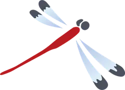 Dragonfly - white - High Resolution PNG