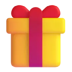 Gift Box - red ribbon - Designer's Pick PNG
