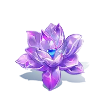 Purple Crystal Lotus - gem - Free PNG