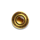 Gold Button - simple - design - No Background PNG