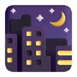 City Night - lights - High Resolution PNG
