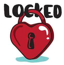 Heart Lock - lock - red - PNG Images