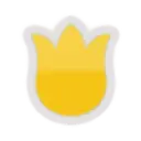 Yellow Flower - emoji - Transparent Layer PNG