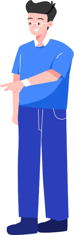 Man in Blue Shirt and Glasses - glasses - Transparent Background PNG