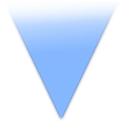 Blue Triangle - simple design - Free PNG