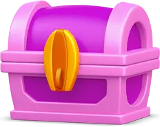 Treasure Chest - gold lock - PNG