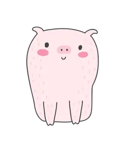 Cute Piglet - simple - Free PNG