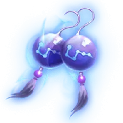 Purple Crystal Earrings - magic - High Resolution PNG