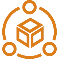 Orange Cube Logo - logo - No Background PNG