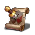 Scroll and Sword - treasure - Free Download PNG