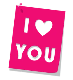 I Love You Note - note - Lossless PNG