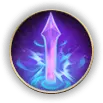 Purple Energy Arrow - magic - No Background PNG
