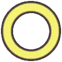 Yellow Ring - graphic design - Transparent Background PNG