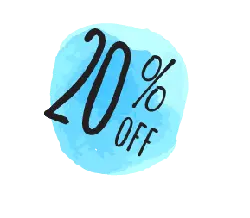 20% Off - price reduction - Free PNG