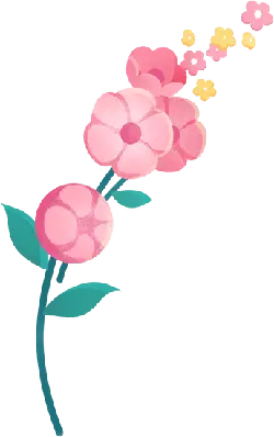 Pink Flowers - plant - PNG Images