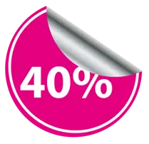 40% Discount Sticker - round - High Resolution PNG