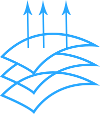 Blue Arrows - graphic design - lines - High Resolution PNG