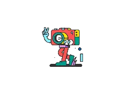 Colorful Camera Person - person - Lossless PNG