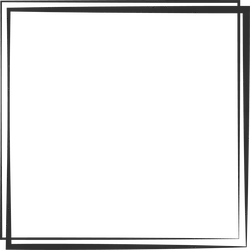 Black Rectangle Frame - abstract art - PNG Images