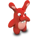 Red Rabbit - toy - High Resolution PNG