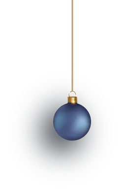 Blue Christmas Ornament - christmas - High Resolution PNG