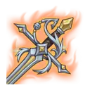 Flaming Sword - sword - fire - Transparent Layer PNG