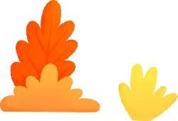 Autumn Leaves - cartoon - No Background PNG