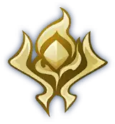Golden Flame Emblem - sign - PNG Images