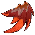 Phoenix Feather - orange - High Resolution PNG