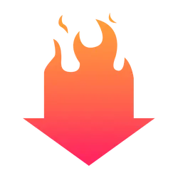 Flame Arrow - design - No Background PNG