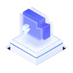 Blue Transparent Cube - simple - Free PNG