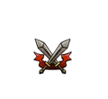 Crossed Swords and Flames - logo - PNG Images