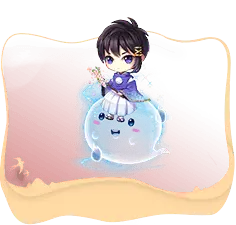 Purple-haired Girl - magic - cartoon - Transparent Background PNG