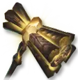Golden Staff - magic - PNG Images
