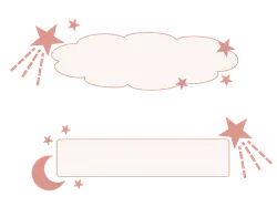 Pink Star Clouds - night sky - Transparent Layer PNG