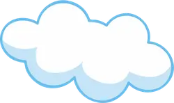 Cloud - High Quality PNG - blue