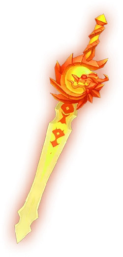 Flaming Sword - dragon - Lossless PNG